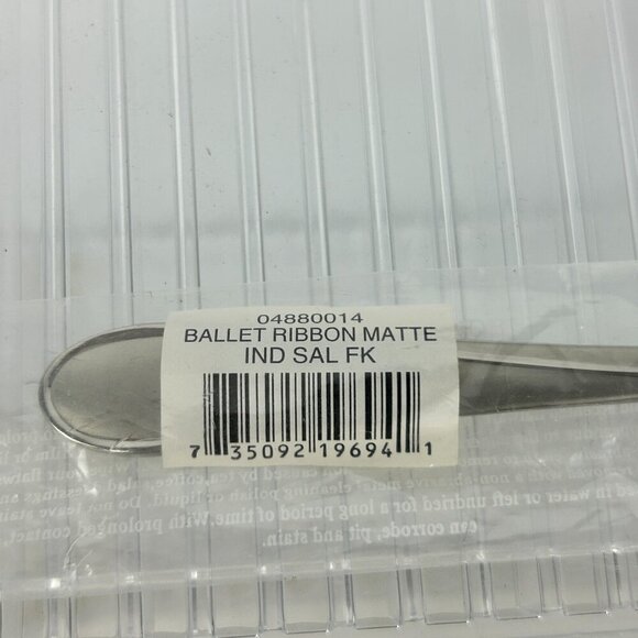 Waterford Ballet Ribbon Matte Stainless Flatware ONE (1) Salad Fork 7-3/8" - Picture 11 of 11
